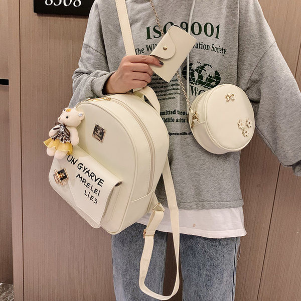 Moderan ženski ruksak ili set od tri dijela u više boja