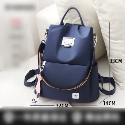 Pašreizējā sieviešu mugursoma ar īsu un garu rokturi