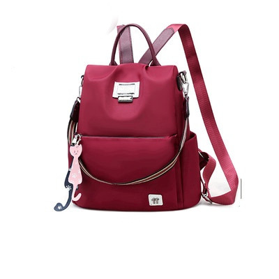 Pašreizējā sieviešu mugursoma ar īsu un garu rokturi