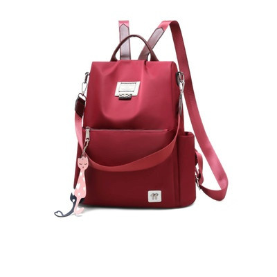 Pašreizējā sieviešu mugursoma ar īsu un garu rokturi