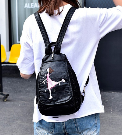 Rucsac de dama model nou cu maner si bretele din piele ecologica