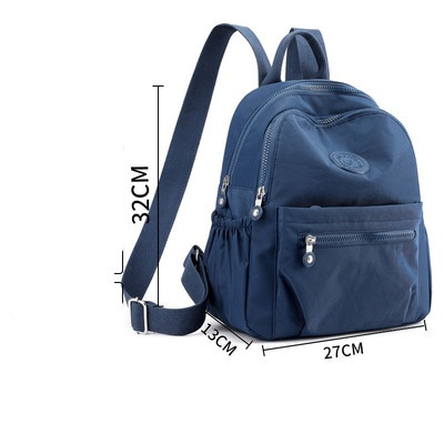 Stilīga sieviešu mugursoma ar rāvējslēdzēju un priekšējo kabatu vienkāršs modelis