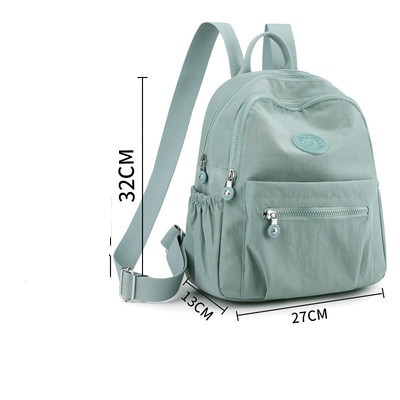 Stilīga sieviešu mugursoma ar rāvējslēdzēju un priekšējo kabatu vienkāršs modelis