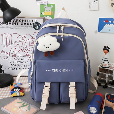 Rucsac de dama model nou cu buzunare frontale - doua compartimente