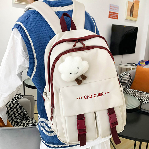 Rucsac de dama model nou cu buzunare frontale - doua compartimente