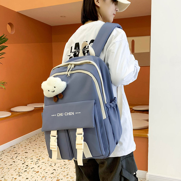 Rucsac de dama model nou cu buzunare frontale - doua compartimente