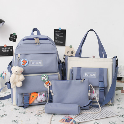 Aktuālais sieviešu komplekts mugursomas soma un somiņa dažādos modeļos