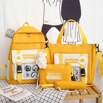 Aktuālais sieviešu komplekts mugursomas soma un somiņa dažādos modeļos