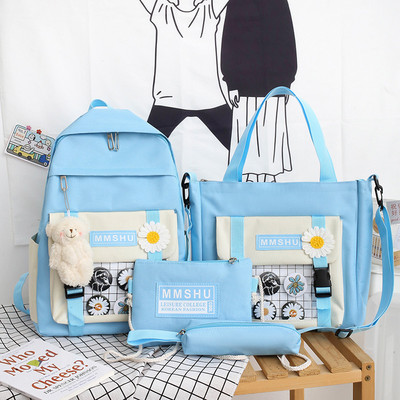 Aktuālais sieviešu komplekts mugursomas soma un somiņa dažādos modeļos