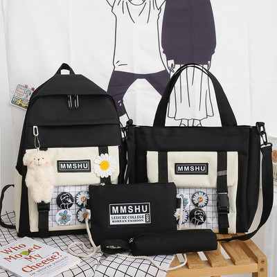 Aktuālais sieviešu komplekts mugursomas soma un somiņa dažādos modeļos