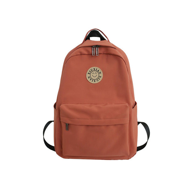 Rucsac modern pentru femei cu buzunar frontal și element 3D