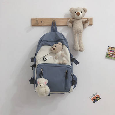 Rucsac de dama model nou cu fermoar si buzunar frontal in mai multe culori