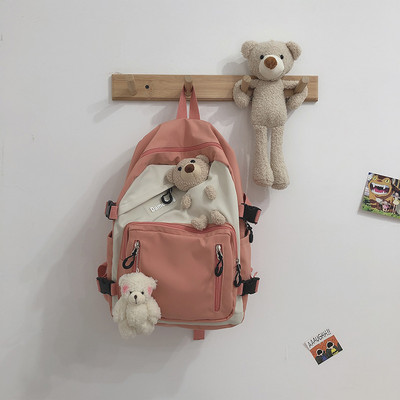 Rucsac de dama model nou cu fermoar si buzunar frontal in mai multe culori