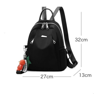 Sieviešu ikdienas mugursoma ar rāvējslēdzēju, vienkāršs modelis