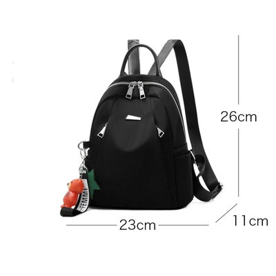 Sieviešu ikdienas mugursoma ar rāvējslēdzēju, vienkāršs modelis