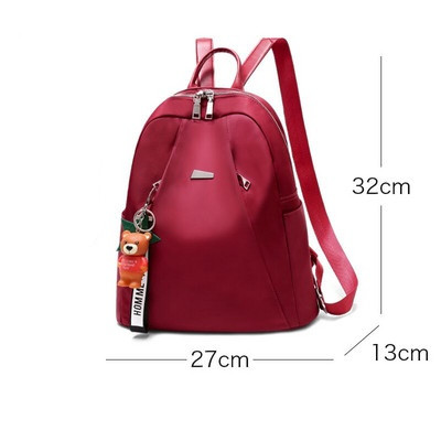 Sieviešu ikdienas mugursoma ar rāvējslēdzēju, vienkāršs modelis