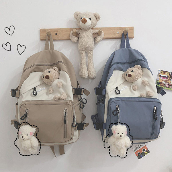 Rucsac de dama textil model nou cu accesoriu