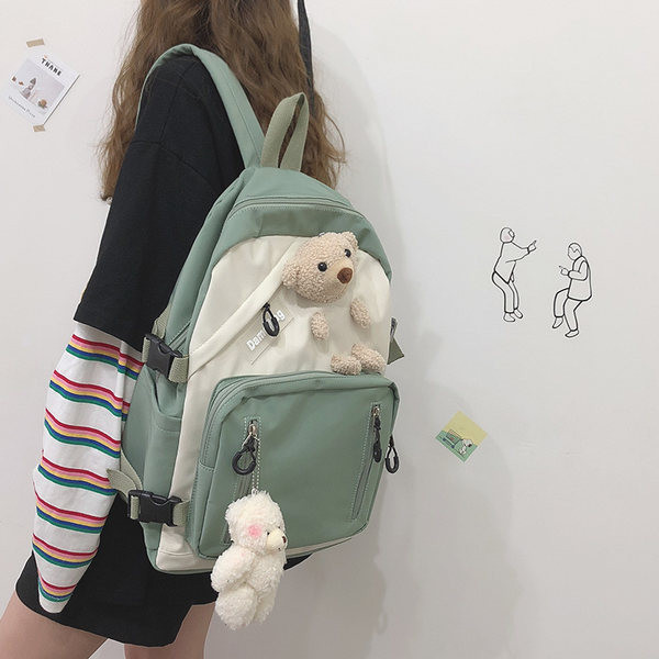 Rucsac de dama textil model nou cu accesoriu