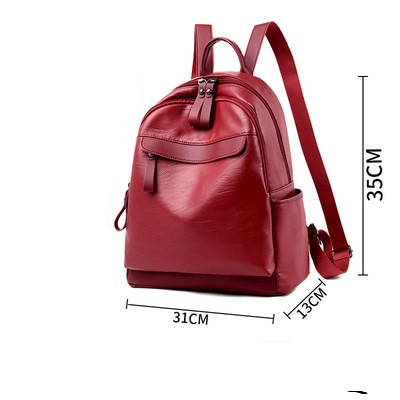 Rucsac modern de dama in doua marimi cu fermoar