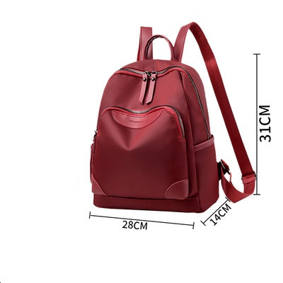 Ležerni ženski ruksak jednobojni model s prednjim džepom