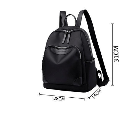 Ležerni ženski ruksak jednobojni model s prednjim džepom