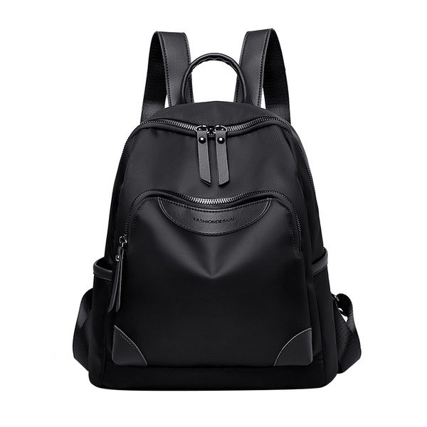 Ležerni ženski ruksak jednobojni model s prednjim džepom