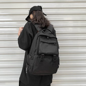 Sieviešu tekstila mugursoma melnā krāsā