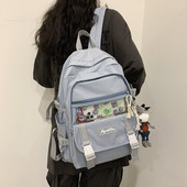 Ženski moderan ruksak sa natpisom i dodatkom