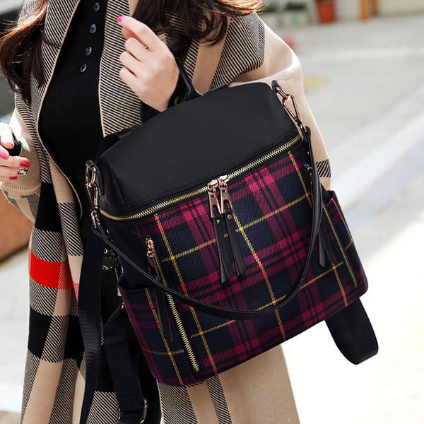 Sieviešu ikdienas mugursoma ar rāvējslēdzēju un plecu rokturi