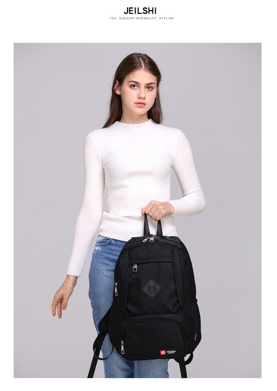 Audekla sieviešu mugursoma ar kabatām vairākās krāsās