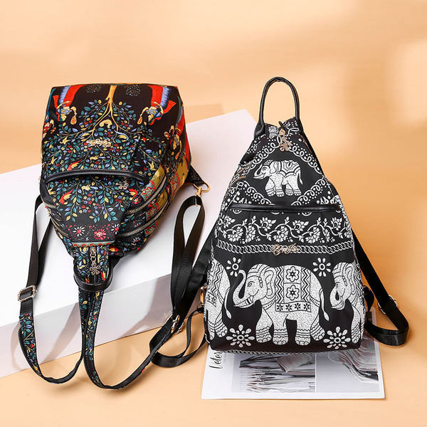 Jauna modeļa sieviešu mugursoma ar krāsu aplikāciju