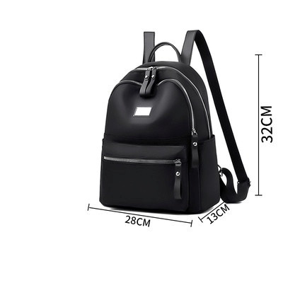 Mūsdienīga sieviešu mugursoma ar priekšējo kabatu un sprādzi divos izmēros