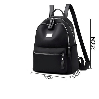 Mūsdienīga sieviešu mugursoma ar priekšējo kabatu un sprādzi divos izmēros