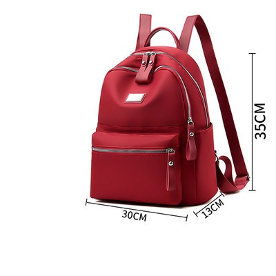 Mūsdienīga sieviešu mugursoma ar priekšējo kabatu un sprādzi divos izmēros