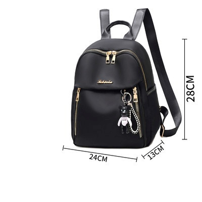 Rucsac elegant de damă, cu fermoare și inscripție