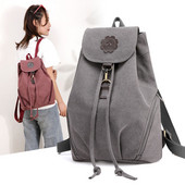 Jauna modeļa sieviešu audekla mugursoma ar metāla aizdari