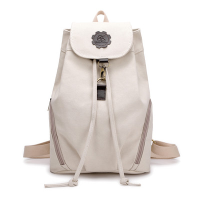 Jauna modeļa sieviešu audekla mugursoma ar metāla aizdari