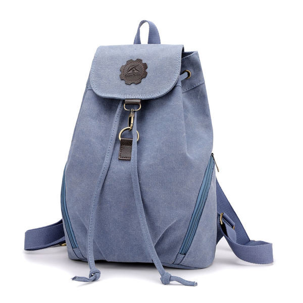 Jauna modeļa sieviešu audekla mugursoma ar metāla aizdari