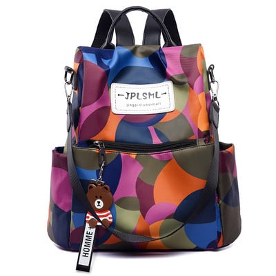 Rucsac de dama textil multifunctional cu manere pentru umeri