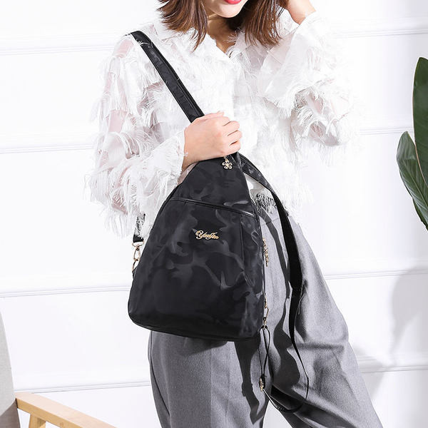 Rucsac textil pentru femei de zi cu zi în trei culori