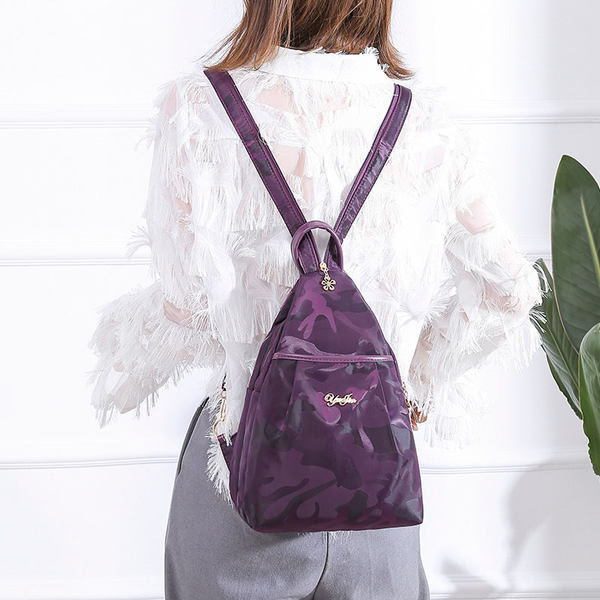 Rucsac textil pentru femei de zi cu zi în trei culori