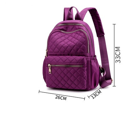 Sieviešu pašreizējā mugursoma ar rāvējslēdzēju, vienkāršs modelis