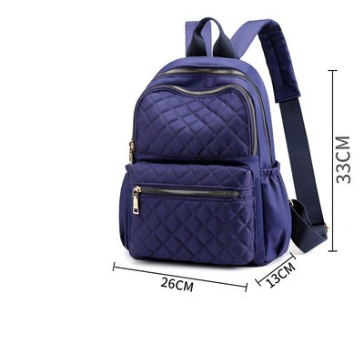 Sieviešu pašreizējā mugursoma ar rāvējslēdzēju, vienkāršs modelis