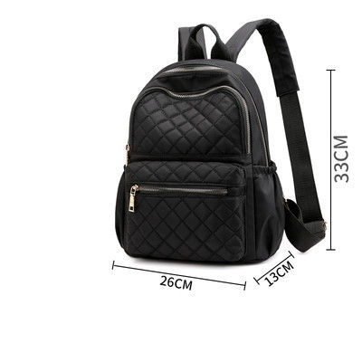 Sieviešu pašreizējā mugursoma ar rāvējslēdzēju, vienkāršs modelis