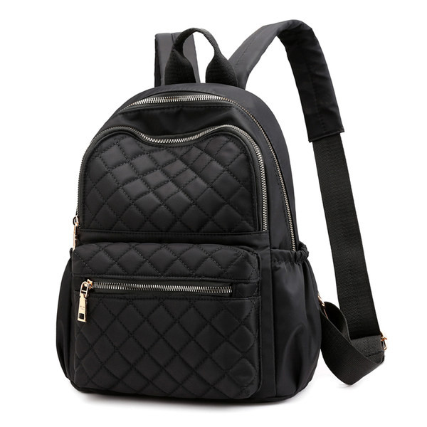 Sieviešu pašreizējā mugursoma ar rāvējslēdzēju, vienkāršs modelis