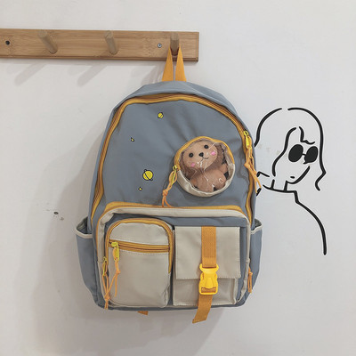 Sieviešu mugursoma ar rāvējslēdzēju un priekšējo kabatu