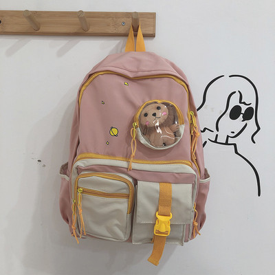 Sieviešu mugursoma ar rāvējslēdzēju un priekšējo kabatu