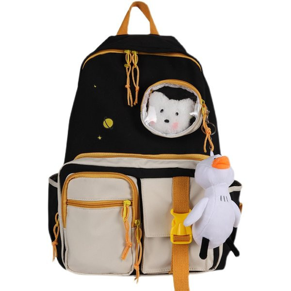 Sieviešu mugursoma ar rāvējslēdzēju un priekšējo kabatu