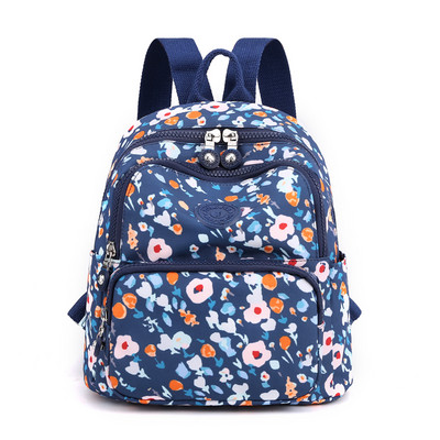 Neformālas krāsas sieviešu mugursoma ar priekšējo kabatu