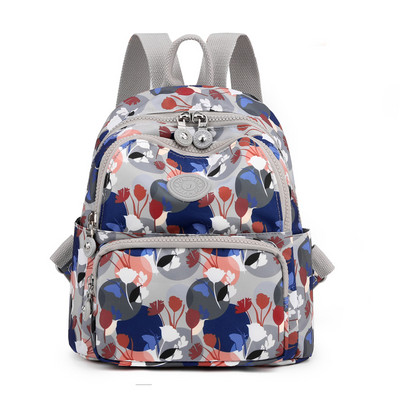 Neformālas krāsas sieviešu mugursoma ar priekšējo kabatu